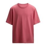Men's Heavyweight Dusty Rose Oversized Crewneck Short-Sleeve Tee