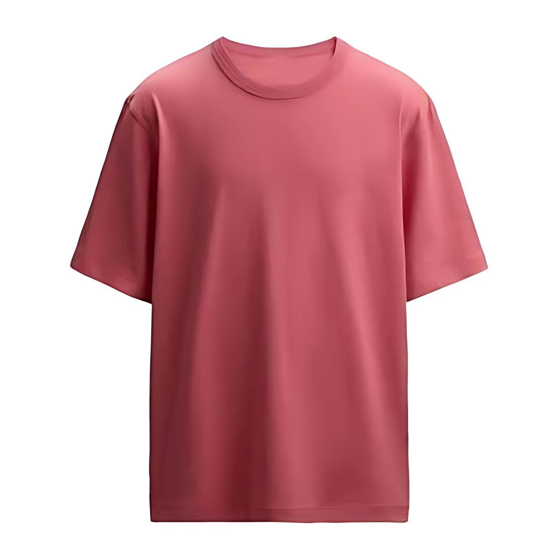 Untitled-design-1-1.jpg Men's Heavyweight Dusty Rose Oversized Crewneck Short-Sleeve Tee - Image 1