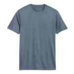 Heather Blue Lightweight Short Sleeve Crewneck Performance Tee