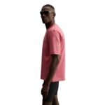 Men's Heavyweight Dusty Rose Oversized Crewneck Short-Sleeve Tee - Image 3