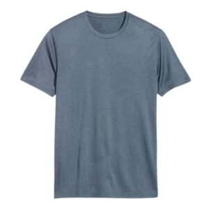 Heather Blue Lightweight Short Sleeve Crewneck Performance Tee